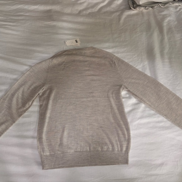 Vince Men's Soft Gray Crew Neck Sweater - Picture 5 of 5